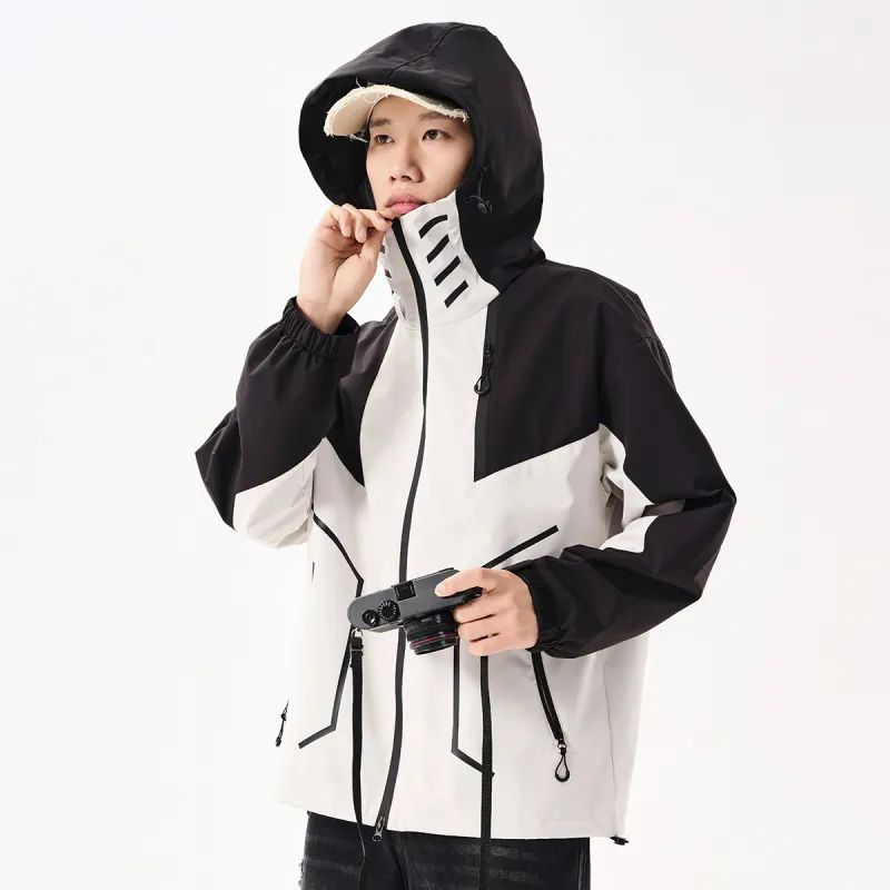 UNIWOLF Water Resistant Windproof Breathable Windbreaker Jacket Unisex-3