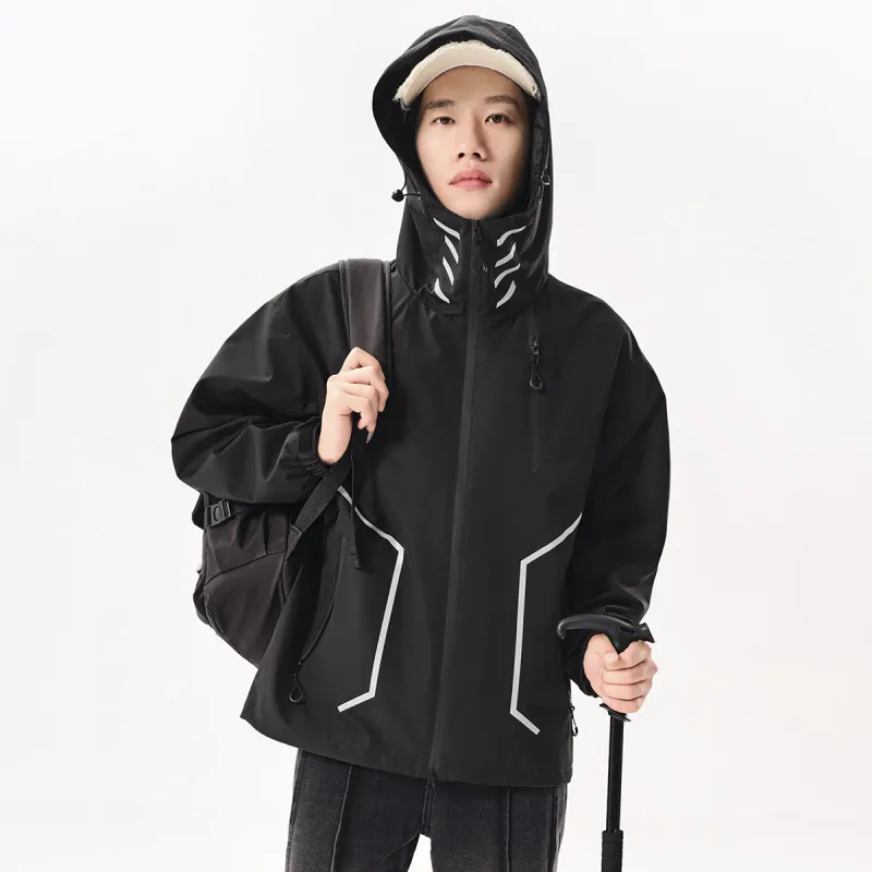 UNIWOLF Water Resistant Windproof Breathable Windbreaker Jacket Unisex-7