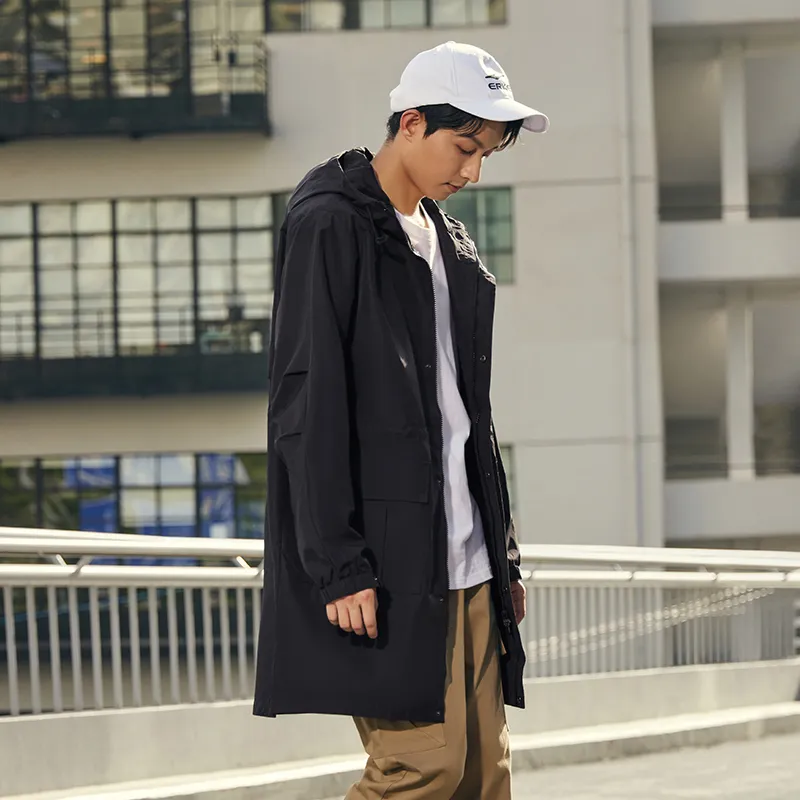 Erke Trench Coat Men's Jet Black-5
