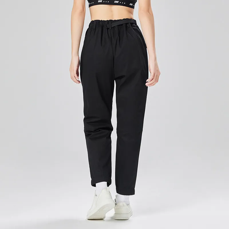 Erke Casual Pants Women's Jet Black-6