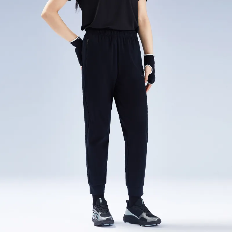 Erke Casual Pants Women's Jet Black-3