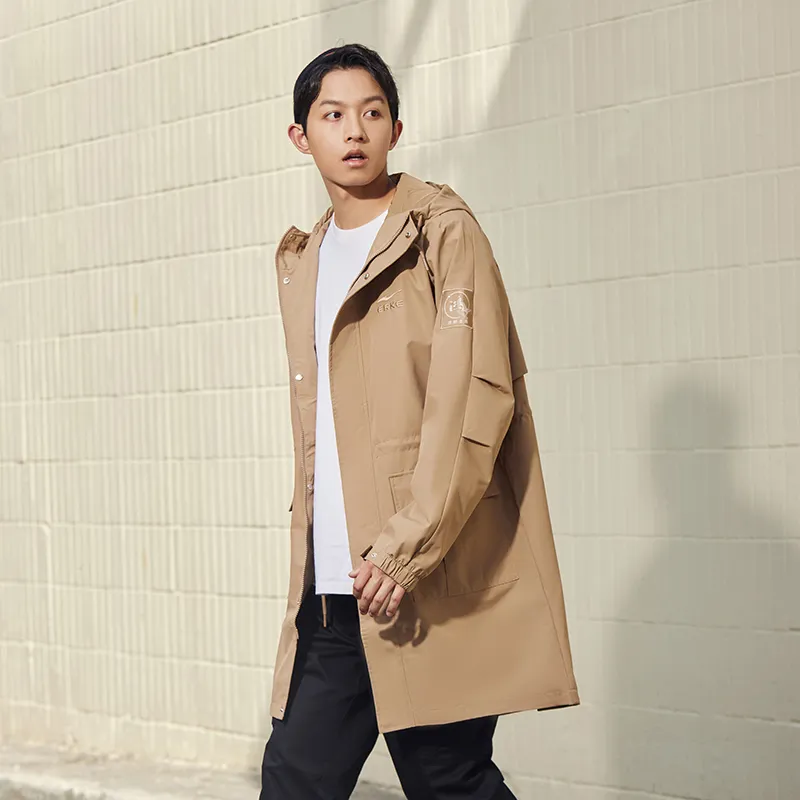 Erke Trench Coat Men's Latte Brown-4
