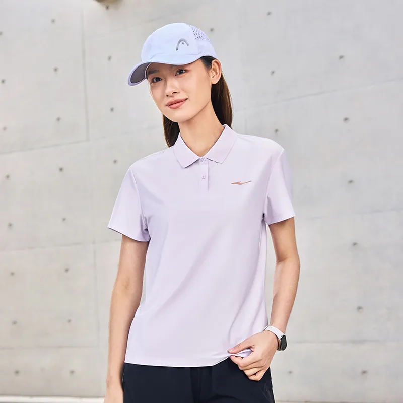 Erke Polo Shirt Women's Purple Shell-2