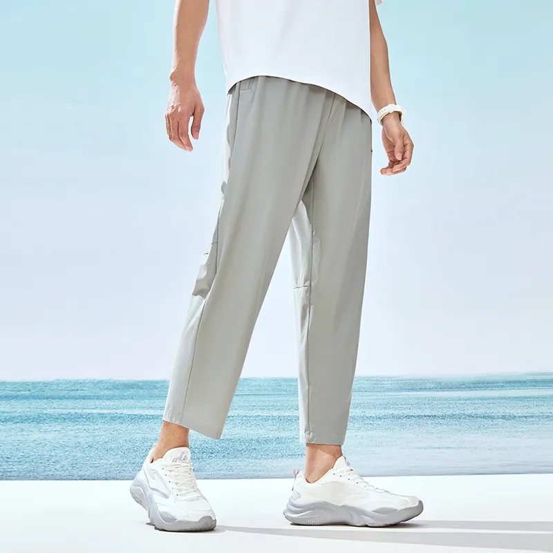 Erke Knitted Sweatpants Unisex Glacier Gray-4