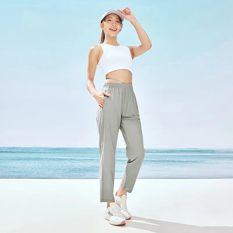 Erke Casual Pants Women's Glacier Gray-5