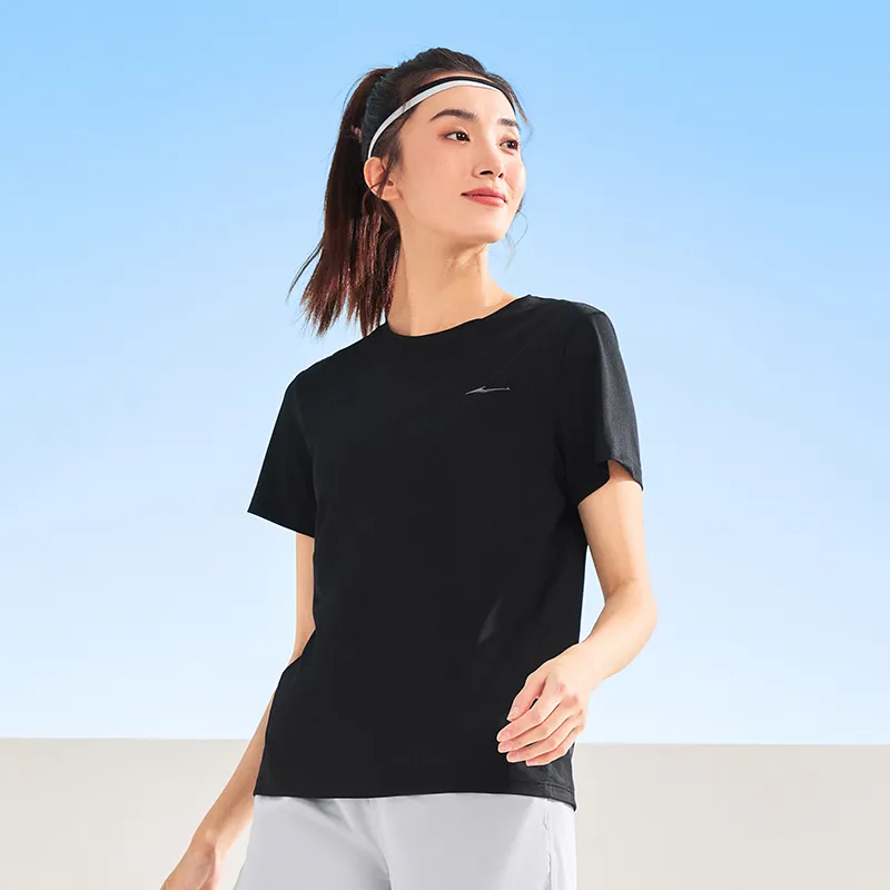 Erke T Shirts Women's Jet Black-3