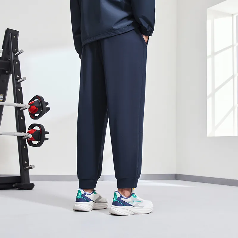 Erke Variety Training Collection Knitted Sports Pants Unisex Reef Stone Blue-4
