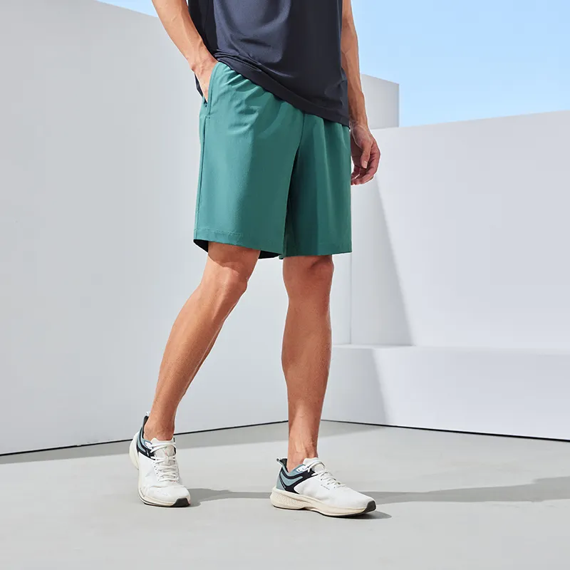 Erke Casual Shorts Men Stone Yu Blue-5