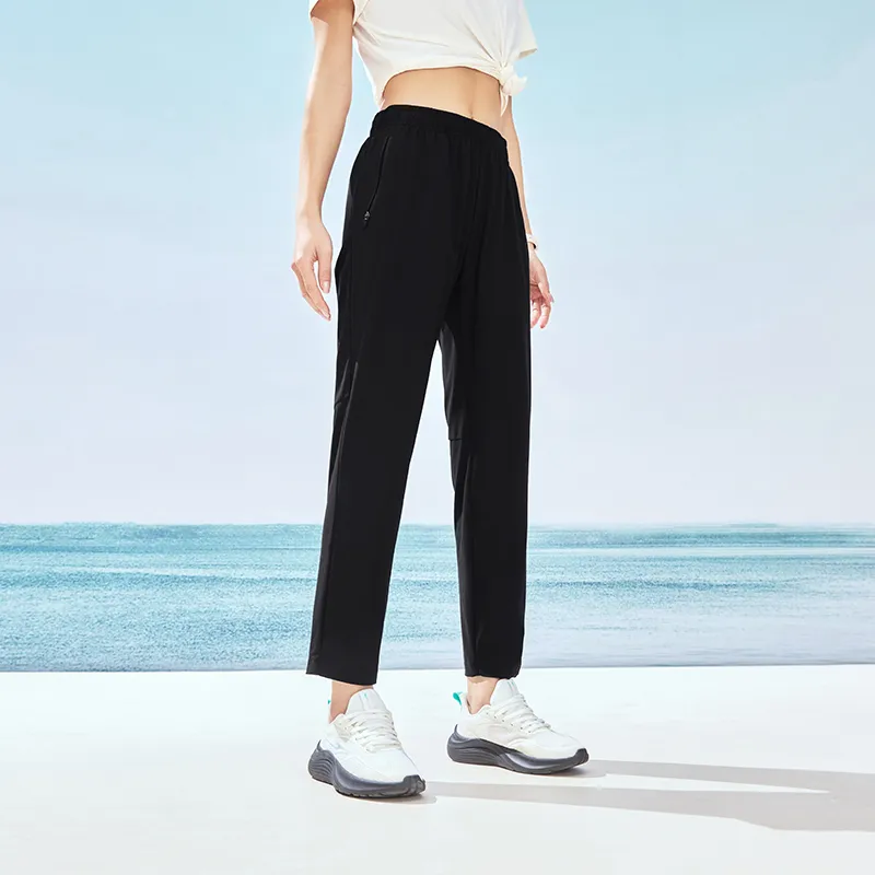 Erke Casual Pants Women's Jet Black-2