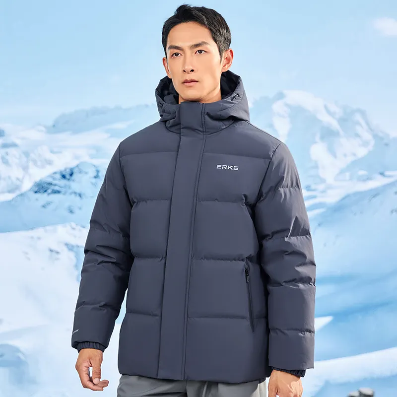 Erke Variety Training Collection Down Jacket Unisex Endless Depression Gray-2