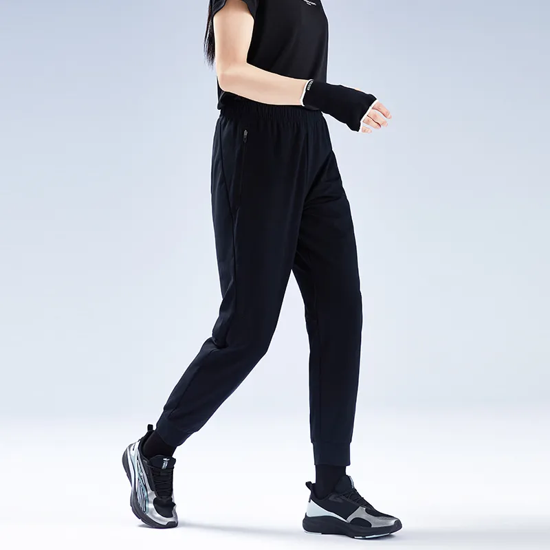 Erke Casual Pants Women's Jet Black-5