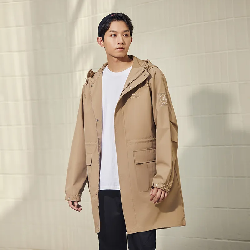 Erke Trench Coat Men's Latte Brown-5