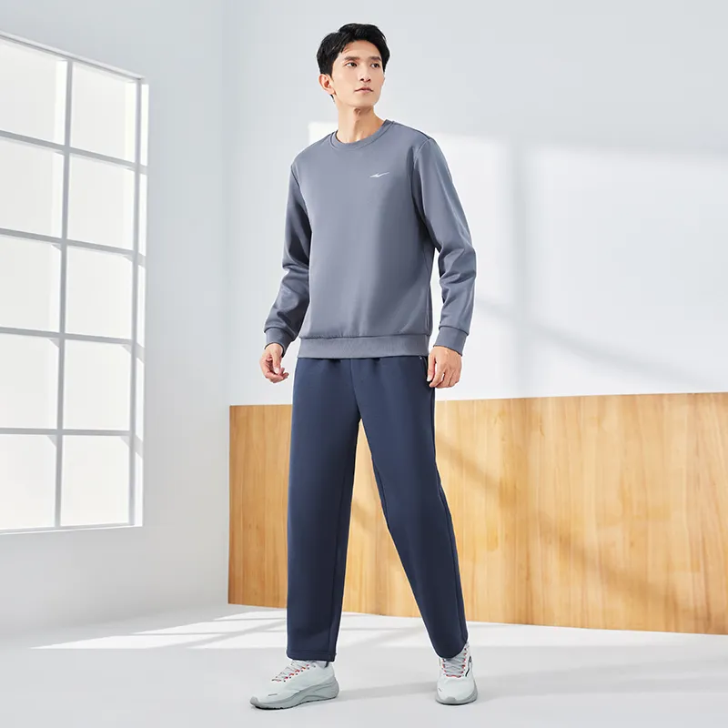 Erke Variety Training Collection Knitted Sweatpants Men's Reef Blue-6