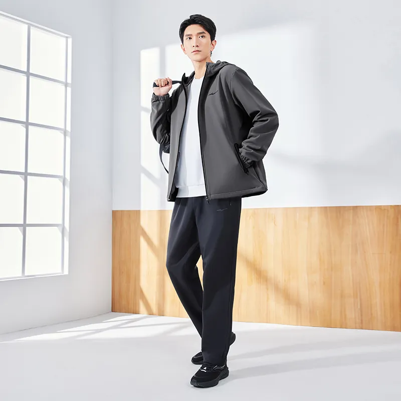 Erke Variety Training Collection Trench Coat Men's Dark Gray-6