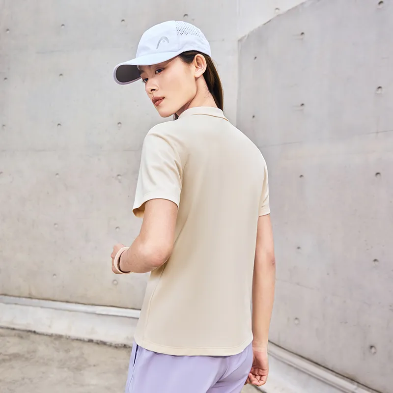 Erke Polo Shirt Women's DS Cheese White-4