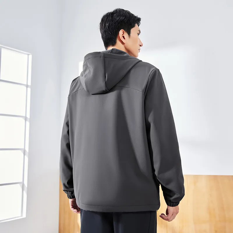 Erke Variety Training Collection Trench Coat Men's Dark Gray-4