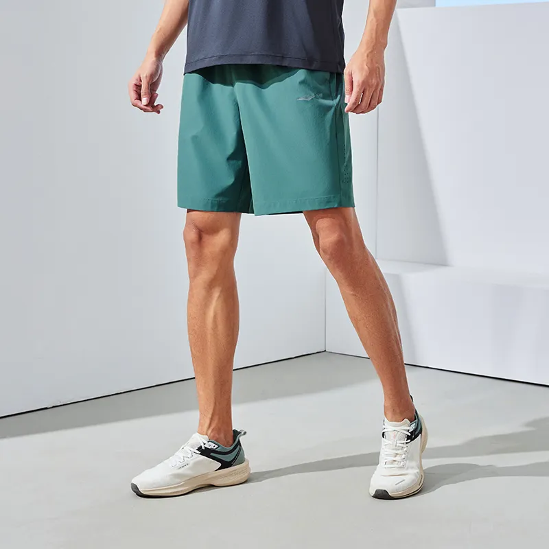 Erke Casual Shorts Men Stone Yu Blue-2