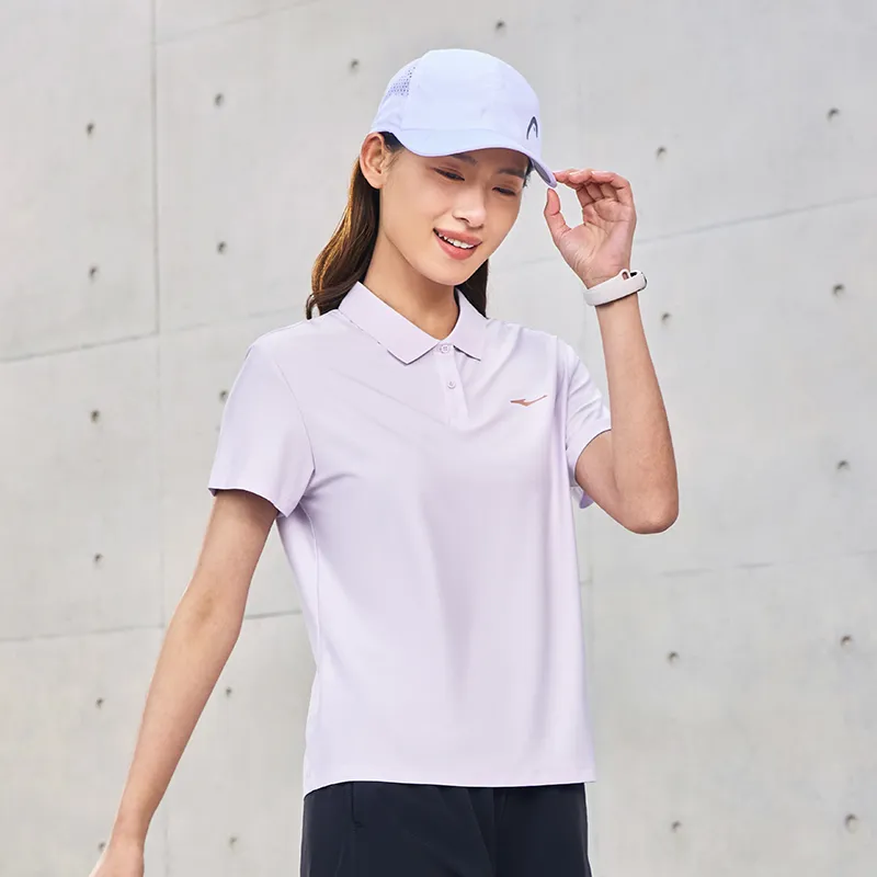Erke Polo Shirt Women's Purple Shell-3