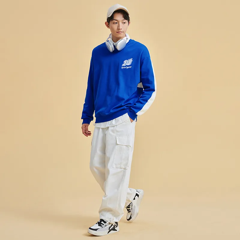 Erke Sweatshirts Men Dale Blue/Glacier White-5