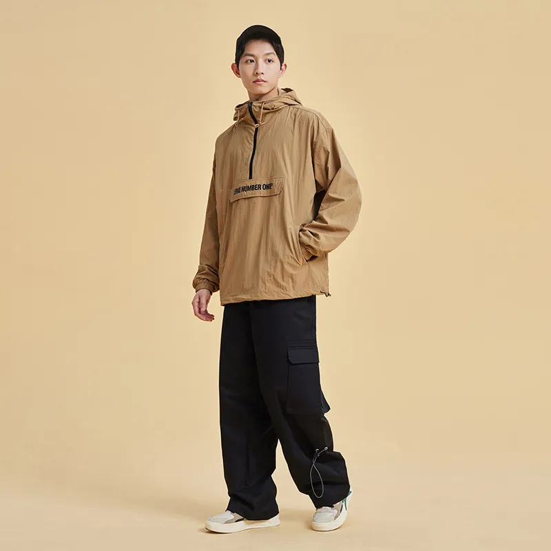 Erke Jackets Men Brown-5