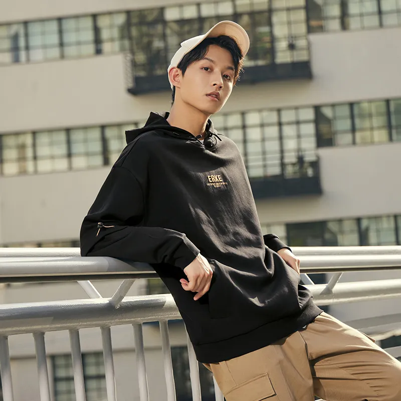 Erke Sweatshirt Men's Jet Black-5