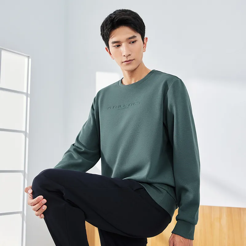 Erke Sweatshirt Men's Stone Yu Blue-4