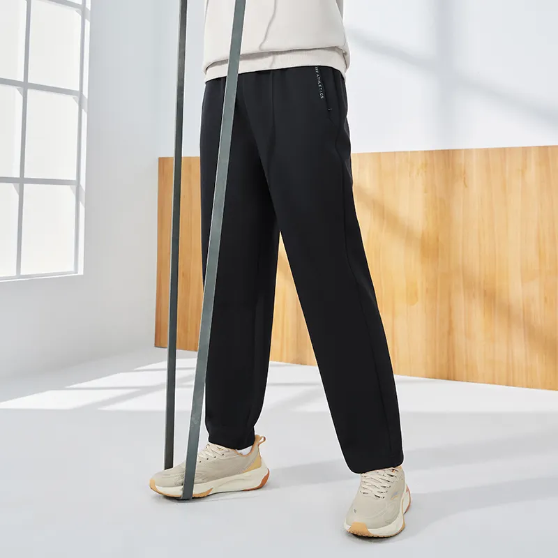Erke Variety Training Collection Knitted Sweatpants Men's Jet Black-4