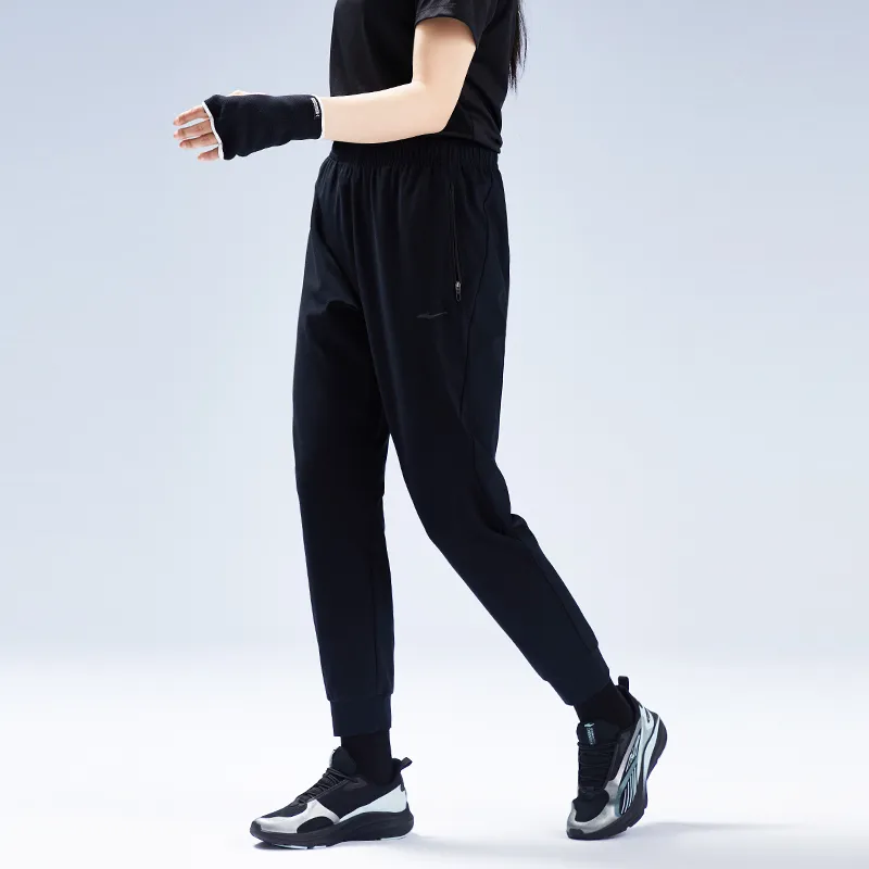 Erke Casual Pants Women's Jet Black-4