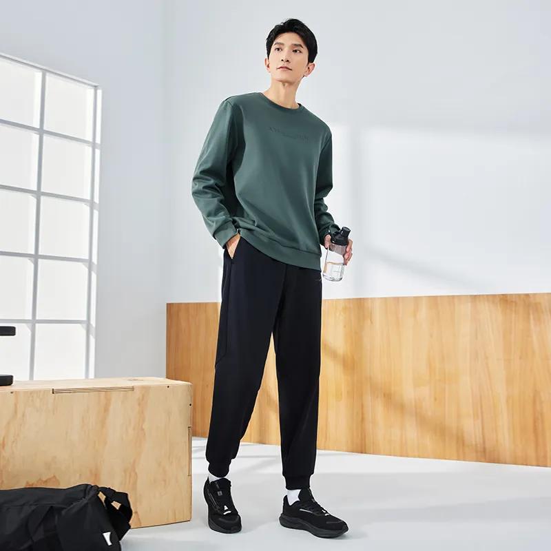 Erke Sweatshirt Men's Stone Yu Blue-5