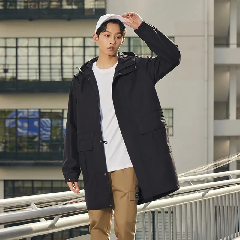 Erke Trench Coat Men's Jet Black-2