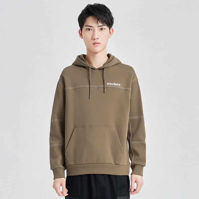 Erke Sweatshirts Men Deerskin Brown-2