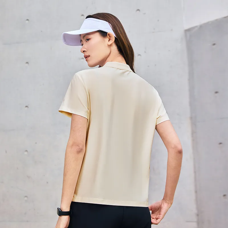 Erke Polo Shirt Women's DS Cheese White-4