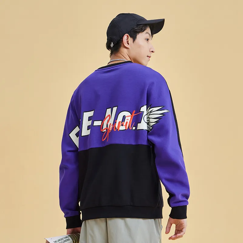 Erke Sweatshirts Men Jet Black/Truffle Purple-5