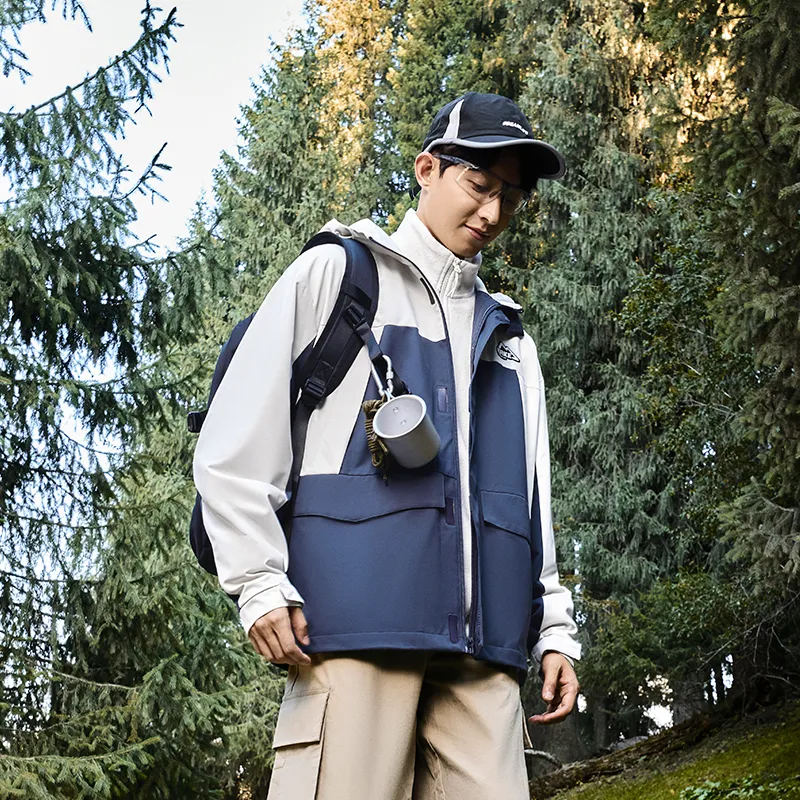 Erke Trench Coat Men's Dawn White-5