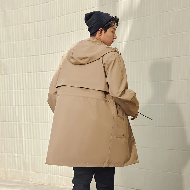 Erke Trench Coat Men's Latte Brown-6