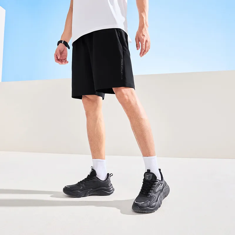 Erke Variety Training Collection Casual Shorts Unisex Jet Black-3