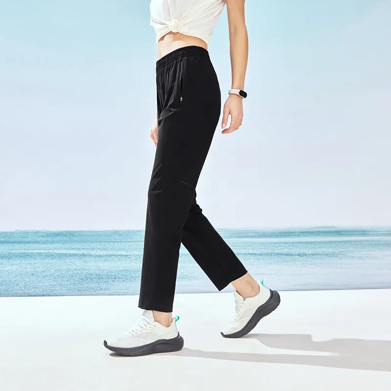 Erke Casual Pants Women's Jet Black-4