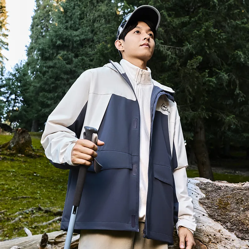 Erke Trench Coat Men's Dawn White-4