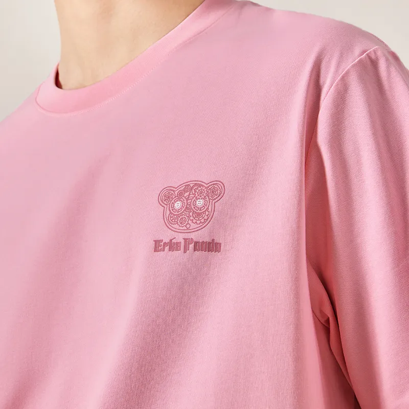 Erke Life Collection Sports Life Collection T Shirt Men's Bubble Pink-2