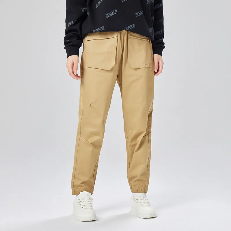 Erke Casual Pants Women's Medium Brown-2