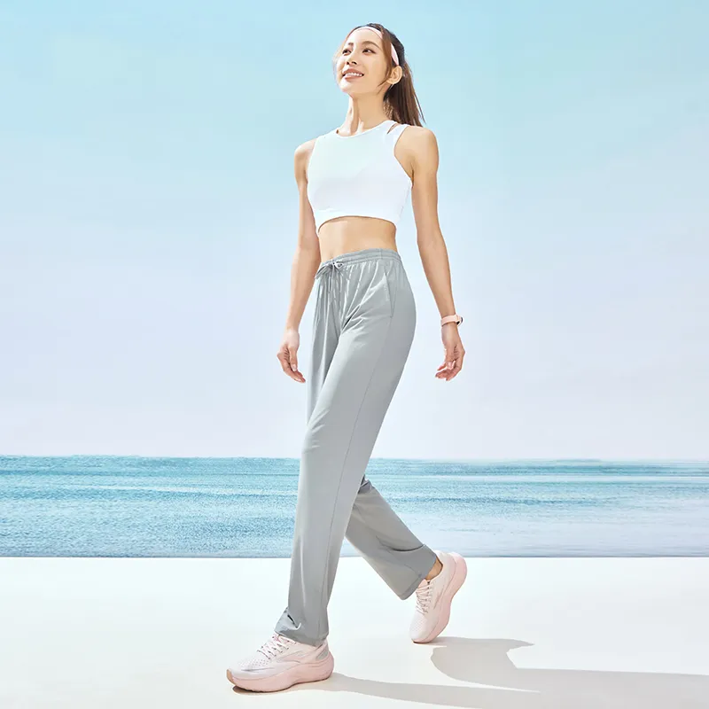 Erke Knitted Sports Pants Women's Glacier Gray-6