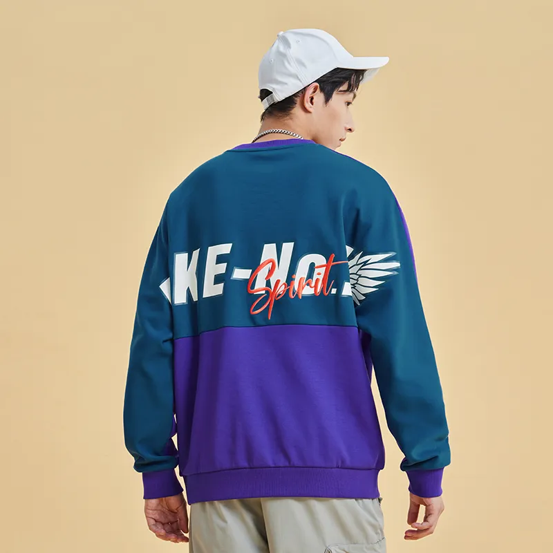 Erke Sweatshirts Men Truffle Purple/Dark Dusk Blue-5