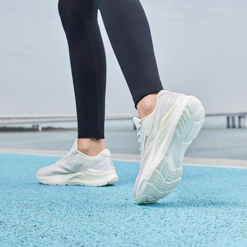 Erke Pegasus 2.0 Running Shoes Women's Low Top Erke White Aromatherapy Lavender-6