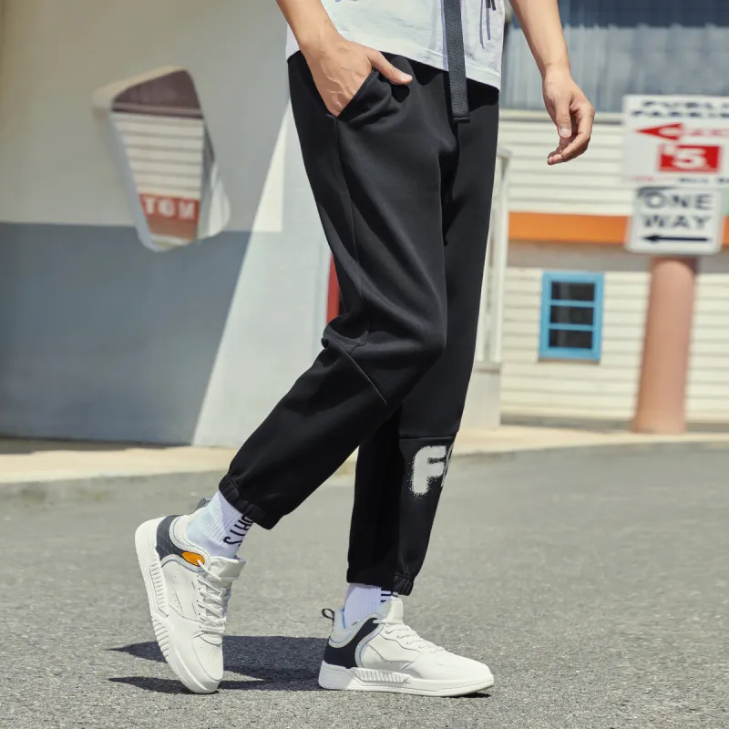 Erke Knitted Sweatpants Men Jet Black-7
