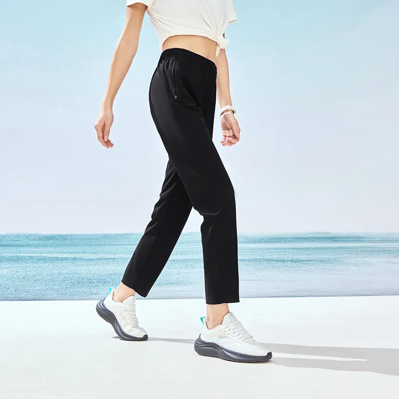 Erke Casual Pants Women's Jet Black-3