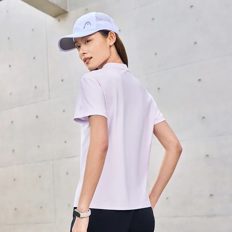 Erke Polo Shirt Women's Purple Shell-4