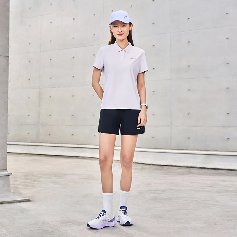 Erke Polo Shirt Women's Purple Shell-5