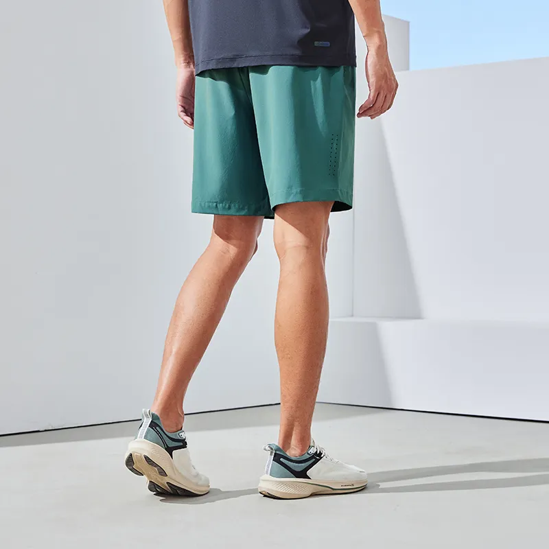 Erke Casual Shorts Men Stone Yu Blue-4