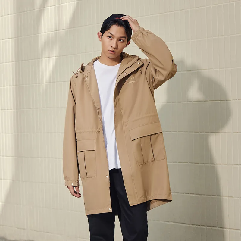 Erke Trench Coat Men's Latte Brown-2