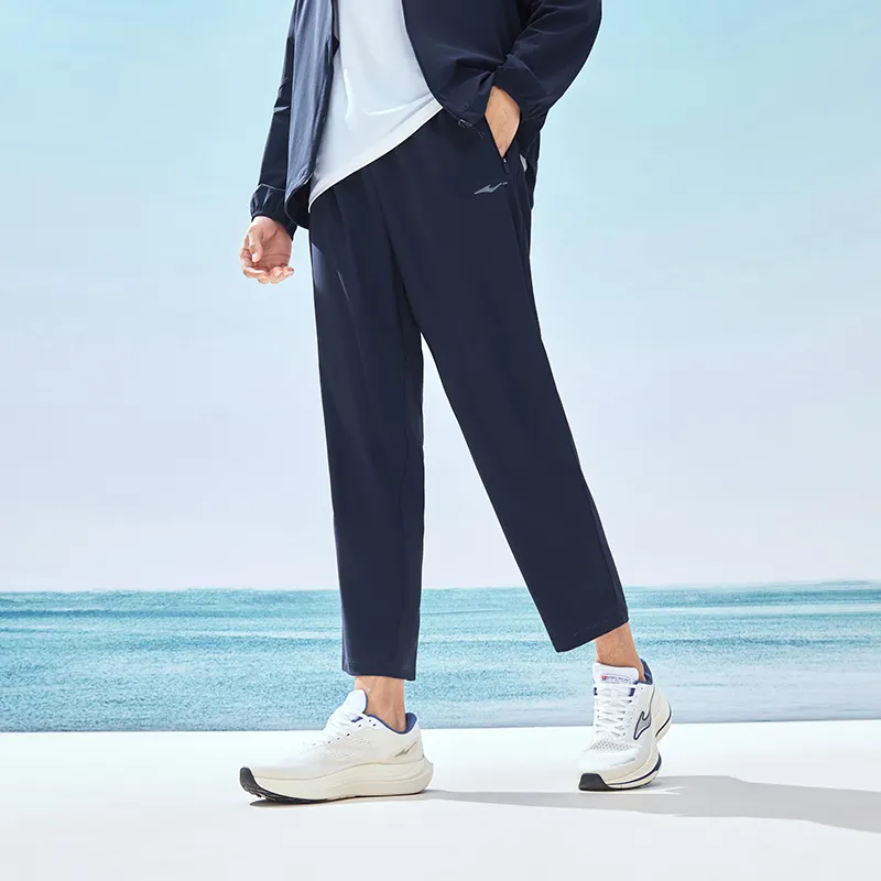 Erke Knitted Sweatpants Unisex Reef Blue-4